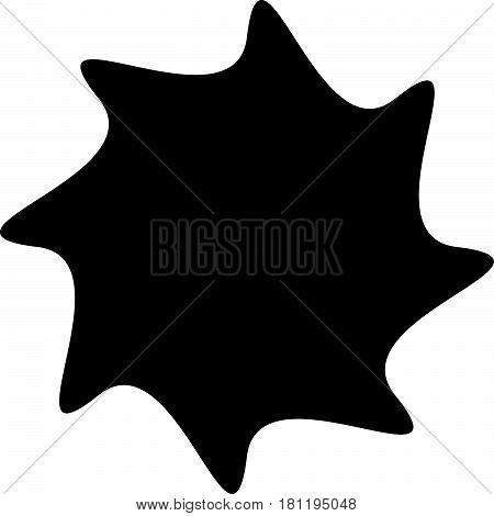 Starburst, Sunburst Or Gleam, Glitter Shape, Element Silhouette