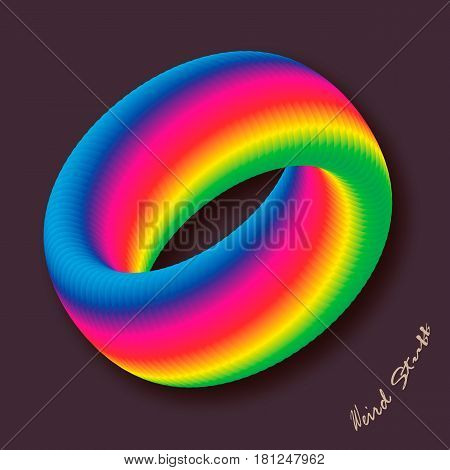 Multicolour business abstract circle icon for your design. logotype. Vector illustration