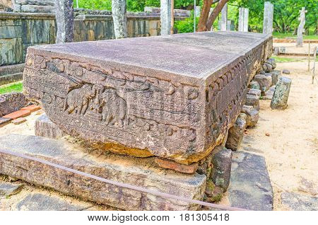 The Stone Book Of Polonnaruwa