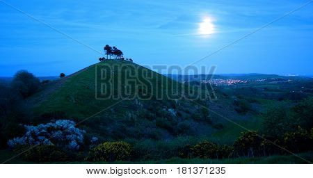 Iconic Colmer's Hill near village of Symondsbury in southwest Dorset England