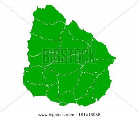 Map Of Uruguay