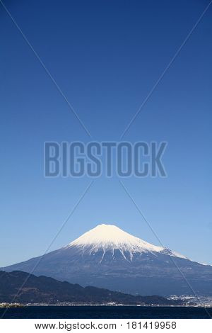Mt. Fuji And Sea, View From Mihono Matsubara In Shizuoka, Japan