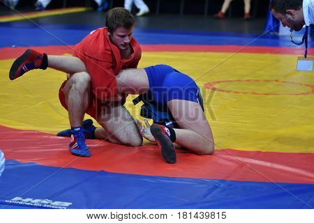 Orenburg, Russia - 29 October 2016: Boys Competitions Sambo