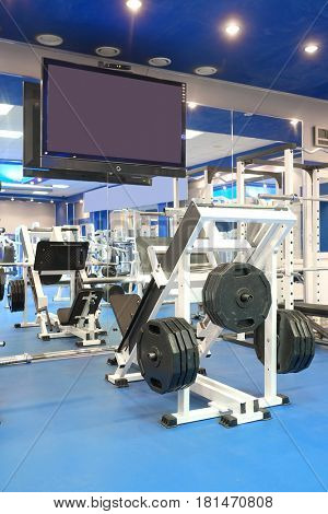 Interior of a fitness hall