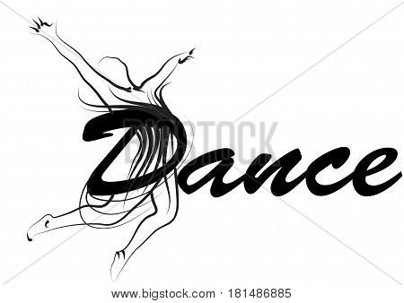 dance icom isolated on a white background
