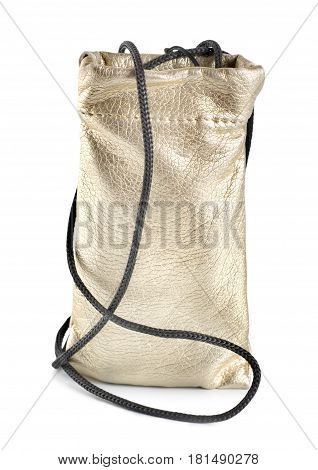 Bag for mobile phone isolated on white background