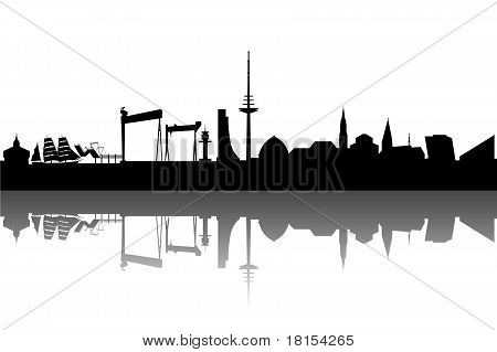 Kiel Panorama abstrakt