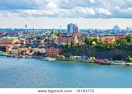 Panorama z Stockholm, Švédsko