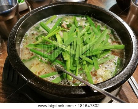 Dwaeji Gukbap Original - Pork Soup Rice a popular dish in Korea