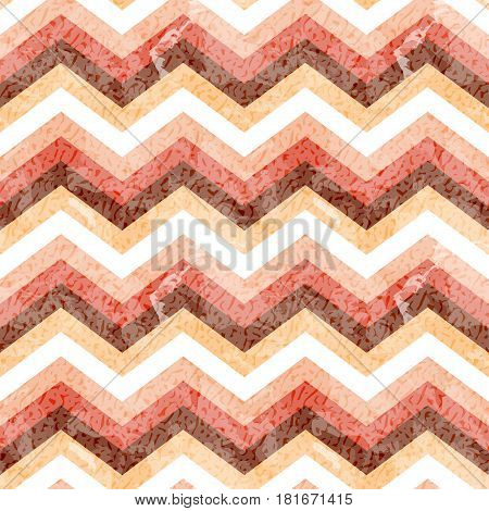 Seamless zigzag pattern with grunge texture. Vector illustration. ZIg Zag.
