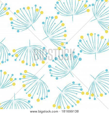 Floral pattern background in a fresh and clean style