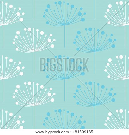 Floral pattern background in a fresh and clean style