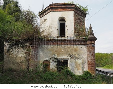 Ruins Of Gothic Chapel In Chivasso, Italy