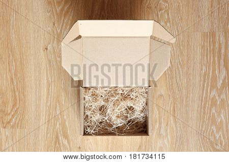 Opened Cardboard Gift Box