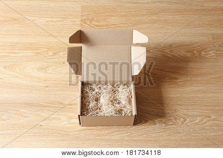 Opened Cardboard Gift Box