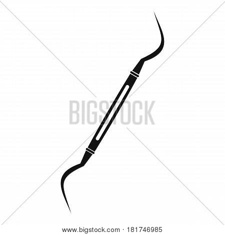 Dental instrument, probe icon. Simple illustration of dental instrument, probe vector icon for web
