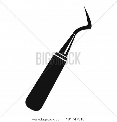 Dental probe icon. Simple illustration of dental probe vector icon for web