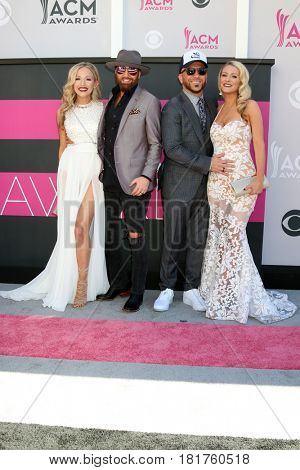 LAS VEGAS - APR 2:  Locash, Kristen White, Preston Brust, Chris Lucas, Kaitlyn Lucas at the Academy of Country Music Awards 2017 at T-Mobile Arena on April 2, 2017 in Las Vegas, NV