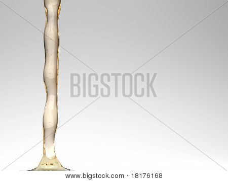 꿀을 붓는