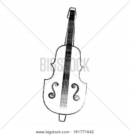 chello instrument isolated icon vector illustration design