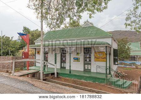 DE RUST SOUTH AFRICA - MARCH 23 2017: A postal agency in De Rust a village in the Western Cape Province of South Africa