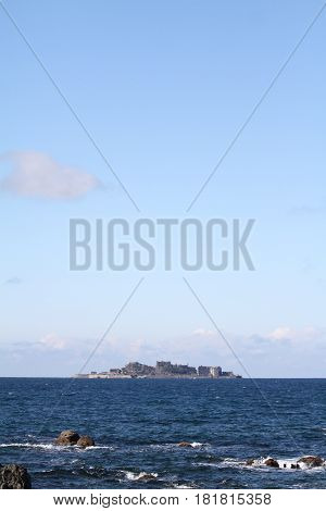 Gunkan Jima (battleship Island) In Nagasaki, Japan
