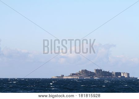 Gunkan Jima (battleship Island) In Nagasaki, Japan