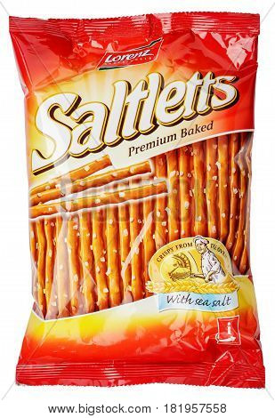 Lorenz Saltletts Sticks Classic Cookie Bag Isolated On White