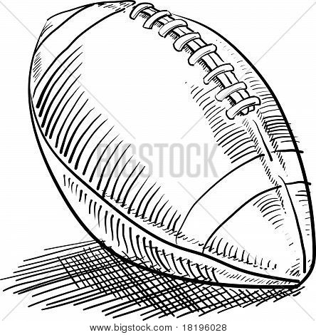 Doodle style football américain