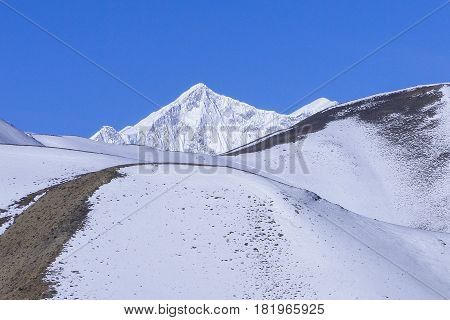 Winter Scenery In Mustang, Nepal
