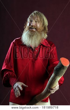 A Man In A Red Shirt