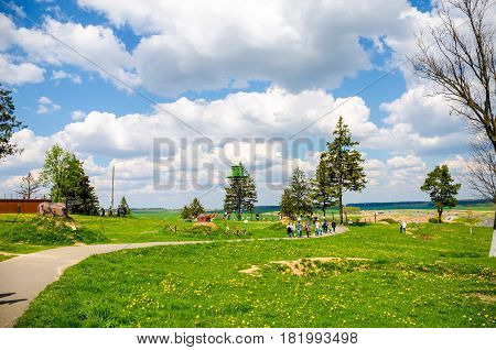 BELARUS MINSK - MAY 07/2016: In the historical and cultural center 