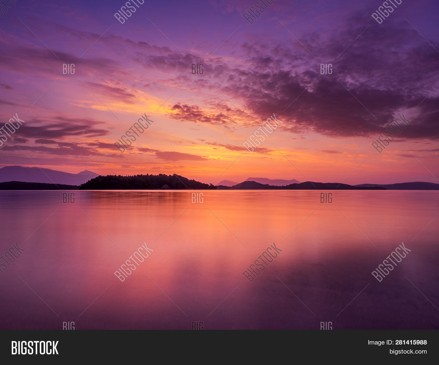 Sunrise On Bay Nidri Image & Photo (Free Trial) Bigstock