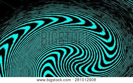 Hypnosis Swirl Psychedelic Art . Graphic Trendy Syntwave Swirl Background.