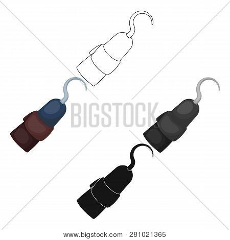 Pirate Hook Icon In Cartoon Style Isolated On White Background. Pirates Symbol Stock Vector Illustra