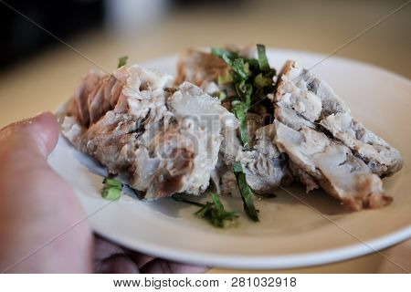 Delicious Thai Spicy Soup With Pork Ribs, This Is Popular Food In Thailand And Thai Called 