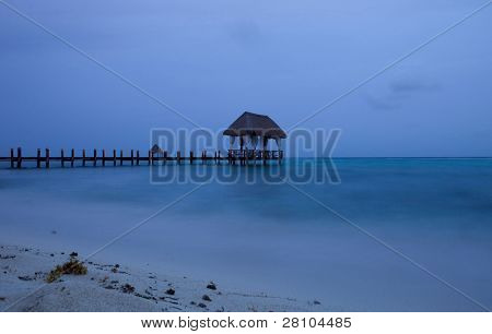 медленное Выдержка в Карибском море, Юкатан, Мексика