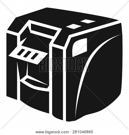 Desktop Printer Icon. Simple Illustration Of Desktop Printer Vector Icon For Web Design Isolated On 