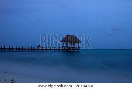 медленное Выдержка в Карибском море, Юкатан, Мексика