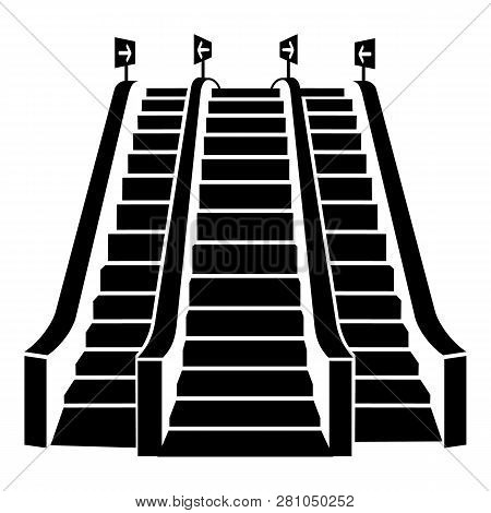Triple Escalator Icon. Simple Illustration Of Triple Escalator Vector Icon For Web Design Isolated O