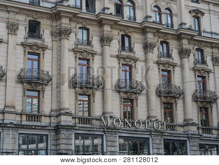 Lucerne, Switzerland - Oct 23, 2018. Historic Building In Lucerne, Switzerland. Lucerne (luzern) Is 
