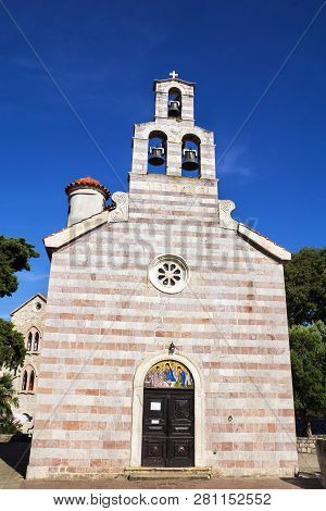 Orthodox Church Of Holy Trinity (crkva Sv. Trojice) In Budva.