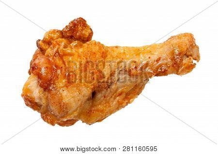 Fried Chiken Wings Isolated On White Background