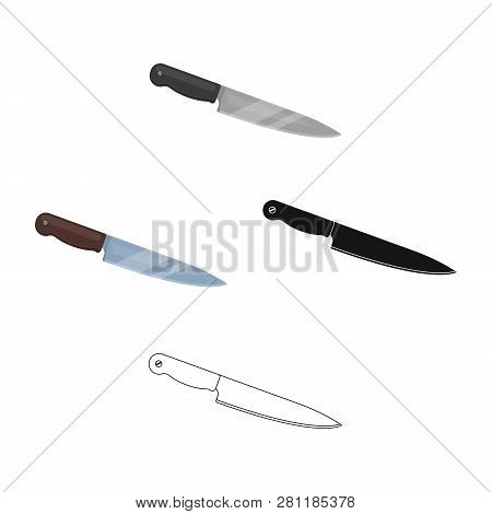 Kitchen Knife.bbq Single Icon In Cartoon Style Vector Symbol Stock Illustration Web.