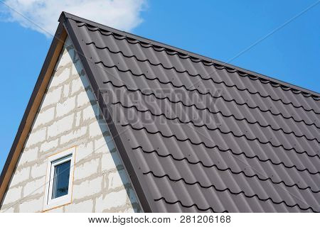 Roof Of The House Under Brown Shingles