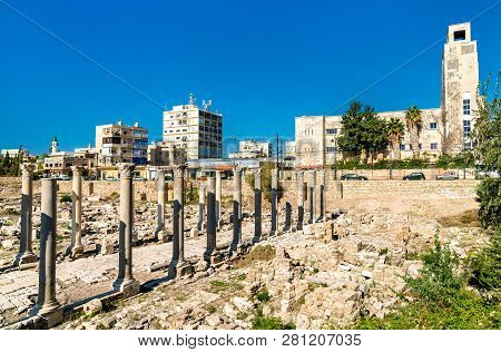 The Al Mina Archaeological Site In Tyre. Unesco World Heritage In Lebanon