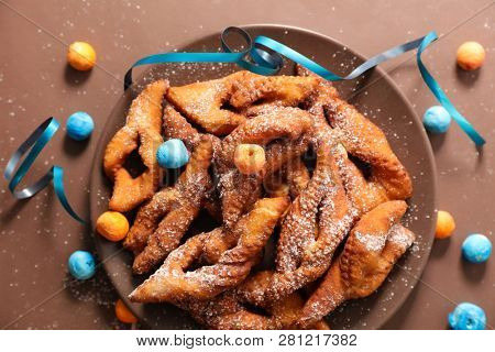 fried bugne for french carnival
