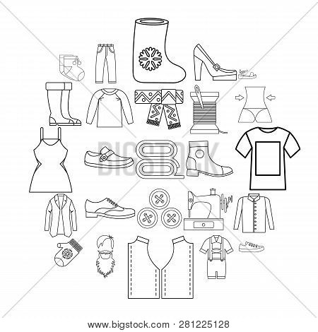 Heel Icons Set. Outline Set Of 25 Heel Icons For Web Isolated On White Background