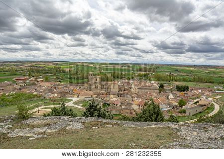 Aerial View Of Peñaranda De Duero From The Castle, Burgos