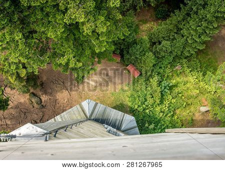 View From A Lookout To The Forest.